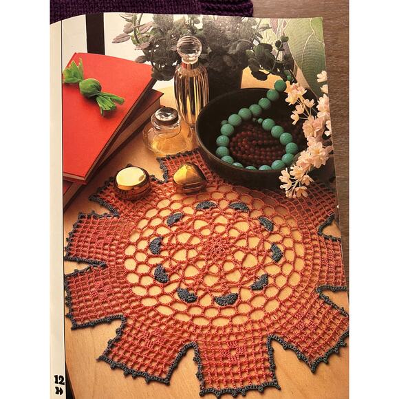 magic Crocheted pattern book 1984 sweater doily skirt butterfly - Picture 12 of 16